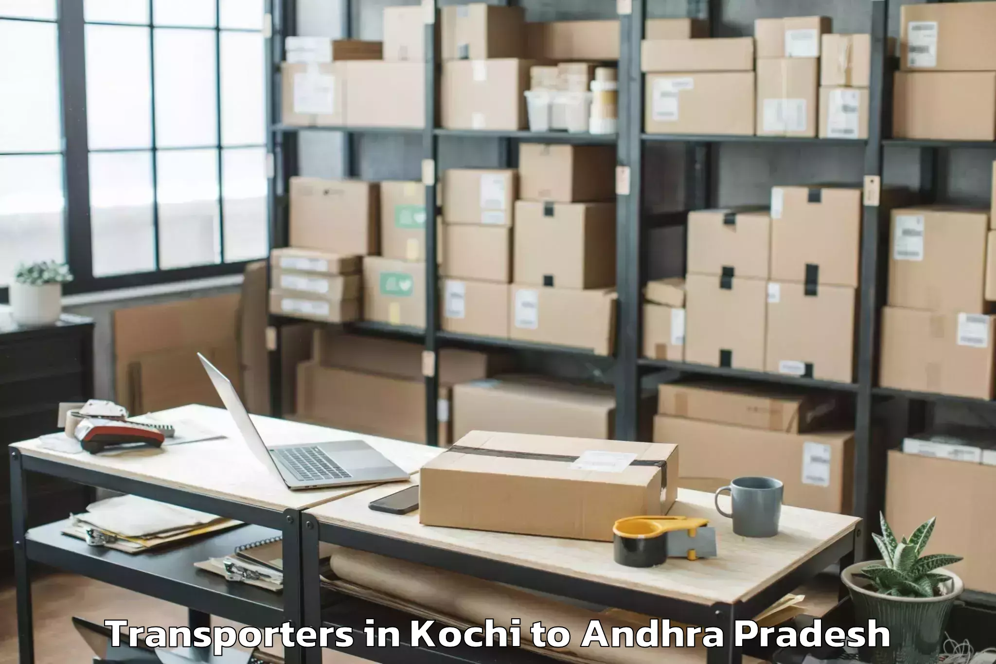 Book Kochi to Uravakonda Transporters Online